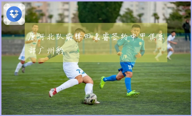 原河北队前锋田嘉睿签约中甲俱乐部广州豹